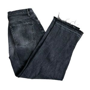 Free People | We the Free Washout Black Distressed Ripped High Waisted Jeans 29